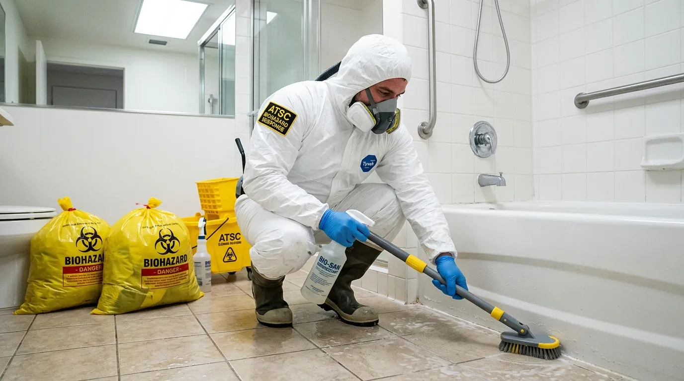 Decontamination equipment deployed for Blood Cleanup in Catoosa